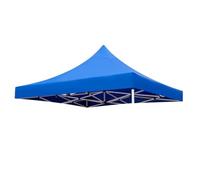 Housse De Remplacement pour Gazebo, Toit De Pavillon étanche, Protection Solaire, avec Fermetures Autoagrippantes, pour Fête, Extérieur, Marchés(Top Uniquement)(Blue,3 * 3.0m)