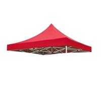Housse De Remplacement pour Gazebo, Toit De Pavillon étanche, Protection Solaire, avec Fermetures Autoagrippantes, pour Fête, Extérieur, Marchés(Top Uniquement)(Red,2 * 2.0m)