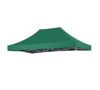 Housse De Remplacement pour Gazebo, Toit De Pavillon étanche, Protection Solaire, avec Fermetures Autoagrippantes, pour Fête, Extérieur, Marchés(Top Uniquement)(Green,3 * 6.0m)