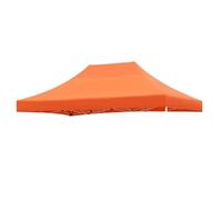 Housse De Remplacement pour Gazebo, Toit De Pavillon étanche, Protection Solaire, avec Fermetures Autoagrippantes, pour Fête, Extérieur, Marchés(Top Uniquement)(Orange,3 * 4.0m)