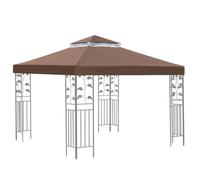 Housse De Remplacement pour Gazébo | Toit De Remplacement pour Gazébo | Double Couche Anti-Pluie et Toit Dur pour Jardin Terrasse Barbecue Arrière-Cour