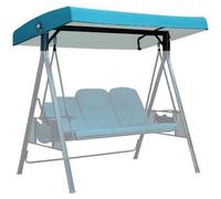 Housse de remplacement pour hamac, Auvent pivotant 3 places, couverture supérieure de remplacement, imperméable, Protection solaire, multicolore(Azure)