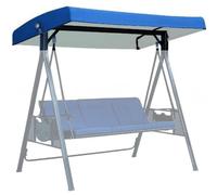 Housse de remplacement pour hamac, Auvent pivotant 3 places, couverture supérieure de remplacement, imperméable, Protection solaire, multicolore(Blue)