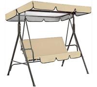 Housse de remplacement pour hamac, Auvent pivotant de remplacement for 2/3 places, 600D, imperméable, multicolore, plusieurs tailles(Beige,79*57*7in)