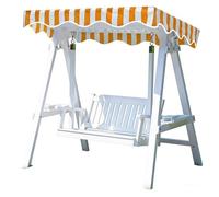 Housse de remplacement pour hamac, Housse de rechange for auvent pivotant for 2 ou 3 places, multicolore, plusieurs tailles(Orange White,170x100cm)