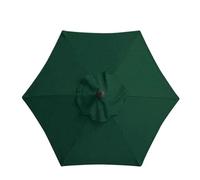 Housse De Remplacement pour Parasol Parasol en Tissu remplaçable sans Support, Housse de Parasol Banane for Jardin extérieur, Pare-Soleil imperméable pour la Protection Solaire(Green,2.7M 6Ribs)