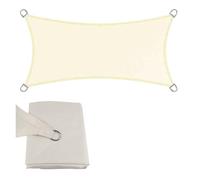 Housse De Remplacement pour Parasol Voile d'ombrage for pergola de Jardin, Pare-Soleil imperméable, résistant aux UV, for Piscine, abri de Voiture pour la Protection Solaire(Milky-Arc Edge,3.5x3.5m)
