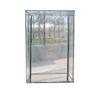 Housse de Remplacement pour Serre 100x50x150cm, Housse de Serre compacte Couverture de Serre en PVC Transparent Couverture végétale de Fleur de Tente