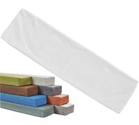 Housse de Remplisseur D’Espace Entre Les Lits, Rectangulaire Taie Oreiller avec Fermeture Éclair, Tissu de Lin Lavable, 1 Seule Taie d'oreiller(Blanc,200x15x20cm)