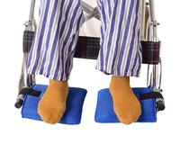 Housse de repose-pieds pour fauteuil roulant - 1 paire de fournitures de santé douces et antidérapantes, coussinet de protection de de pied pour fauteuil roulant, manchons de soutien de jambe s