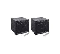 vidaXL Housse pour réservoir d'eau de jardin 2 pièces 8 œillets 116×100×120 cm