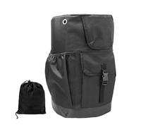 Housse de réservoir de Propane 20 LB - Tissu Oxford imperméable très résistant, Base avec Cordon d'accès à Fermeture éclair, Poches de Rangement, Noir 32,5 x 32,5 x 45,7 cm | Couvercle de Cylindre de