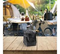 Housse de réservoir de propane avec dessus de table latérale pour cylindre standard de 9 kg, revêtement en PVC imperméable et bande d'étanchéité pour protection contre les intempéries (31 D x 38 H)