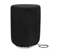 Housse de réservoir de propane imperméable avec dessus de table en polyéthylène rigide Oxford 210D - Protection contre la poussière - Noir (31 x 38 cm)
