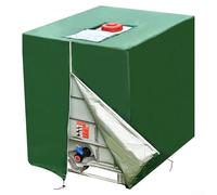 Housse de réservoir d'eau sécurisée à fermeture éclair pour seaux de 1000 L, imperméable et résistante à la poussière (vert)