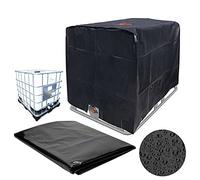 Housse de Réservoir IBC 1000L, Couvercle de Réservoir d'eau Bâche De Protection pour IBC, Anti-poussière Anti-UV Étanche, Tissu Oxford 210D pour Cuve 1000L Extérieur, 120x100x116cm