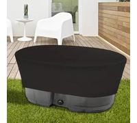 Housse de réservoir ovale conçue avec un tissu Oxford enduit de polyuréthane imperméable et un bord inférieur élastique, bloque les débris et maintient l'eau propre dans les réservoirs extérieurs (133