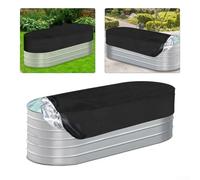 Housse de réservoir ovale en tissu Oxford imperméable avec cordon de serrage réglable en bas pour un maintien sûr (240 x 60 x 30 cm)