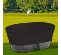Housse de réservoir ovale imperméable avec tissu Oxford résistant aux UV et fond élastique, bloque efficacement les déchets et les débris, garde l'eau propre et hygiénique (133 x 81 x 31 cm/50)