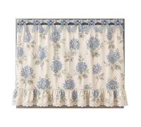 Housse de rideau avec bordure en dentelle pour poignée de four 77 x 55 cm | Ajoute un charme rustique à votre cuisinière avec une bordure en dentelle délicate et un ruban pratique pour les cravates.