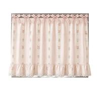 Housse de rideau avec bordure en dentelle pour poignée de four 77 x 55 cm | Ajoute un charme rustique à votre cuisinière avec une bordure en dentelle délicate et un ruban pratique pour les cravates.