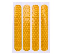 Housse de Roue Avant Avant Coque de Protection Autocollant RéFléChissant pour Accessoires de Scooter Max G30 4 PièCes SéRies, Jaune