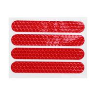 Housse de Roue Avant Avant Coque de Protection Autocollant RéFléChissant pour Accessoires de Scooter Max G30 4 PièCes SéRies, Rouge