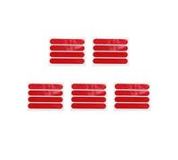 Housse de Roue Avant Avant Coque de Protection Autocollant RéFléChissant pour Accessoires de Scooter Max G30 20 PièCes SéRies, Rouge