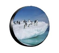 Housse de roue de secours Snow Mountain Pingouin 35,6 à 43,2 cm pour traile, camping-car, SUV, camion, housse souple
