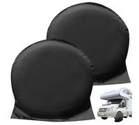 Housse de Roue pour Caravane: WIYETY 2 Pièces Housse de Protection pour Roue de Caravane 27"-29", Housse de Protection de Roue pour Caravane, Camping-Car, Caravane, Noir