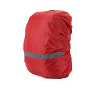 Housse de sac à dos imperméable avec bande réfléchissante pour extérieur, randonnée, équitation, escalade, Rouge