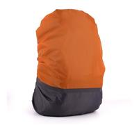 Housse de sac à dos - INF - Bicolore orange et gris - Imperméable - Réfléchissante - Polyester 190T