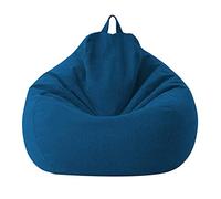 Housse de Sac de Haricots - Housse de Coton et Lin 100x120cm - Housse de canapé pour Sac de Haricots à glissière sans Remplissage