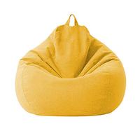 Housse de Sac de Haricots - Housse de Coton et Lin 100x120cm - Housse de canapé pour Sac de Haricots à glissière sans Remplissage