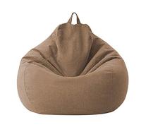 Housse de Sac de Haricots - Housse de Coton et Lin 100x120cm - Housse de canapé pour Sac de Haricots à glissière sans Remplissage