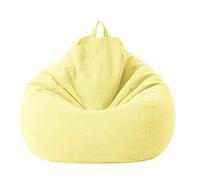 Housse de Sac de Haricots - Housse de Coton et Lin 100x120cm - Housse de canapé pour Sac de Haricots à glissière sans Remplissage