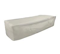 Housse de salon de jardin 2 fauteuil d'angle et 1 chauffeuse beige Mixi, Oviala