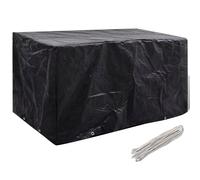 Housse de mobilier de jardin - VIDAXL - 180x70x90 cm - Noir - Résistant à l'eau et aux UV