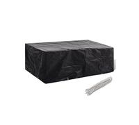 vidaXL Housse pour mobilier de jardin à 8 œillets 200 x 160 x 70 cm Noir