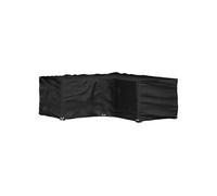 vidaXL Housse de salon de jardin en forme de L 12 œillets 185x185x70 cm Noir G