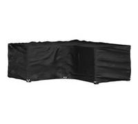 Housse de salon de jardin en forme de L 16 œillets 215x215x70cm Noir G