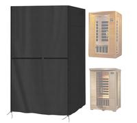 Housse de sauna, housse d'isolation de sauna protection toutes saisons avec cordon serrage et fermeture éclair pour pièces intérieures et extérieures, (noir, 72 x 48 x 76) isolation, couverture
