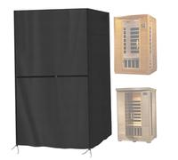 Housse de sauna toutes saisons, protection contre les intempéries, isolation et cordon de serrage pour sauna intérieur et extérieur (noir, 183 x 122 x 193 cm). Isolation protection contre l'ea
