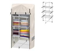 Housse de séchoir à linge chauffante à 3 niveaux, housse de séchoir à linge chauffante 500D, tissu Oxford coupe-vent résistant aux UV pour sèche-linge chauffant réduisant le temps de séchage (housse