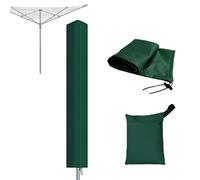 Housse de séchoir à linge rotatif d'extérieur - Tissu Oxford 600D imperméable et coupe-vent, s'adapte à la plupart des séchoirs parapluie (vert, 180,3 x 15,2 x 15,2 cm)