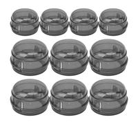 Housse de sécurité pour poignée de poêle, protection de poêle pour bébé, ensemble de verrouillage de sécurité enfant, non dangereux, compact, transparent/noir pour une protection contre les