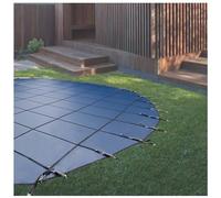 Housse de sécurité ronde en maille pour piscine creusée pour l'hiver, couvercle de piscine de qualité commerciale, filet à feuilles, prévention de la noyade, protection pour enfants et animaux