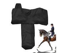 Housse de selle de cheval Western - Housse de protection imperméable en tissu Oxford - Protection d'équipement de selle western | 6 sangles élastiques de qualité supérieure - Protection d'aile