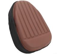 Housse de selle de vélo avec mousse élastique de 25 mm de haut, coussin de selle ergonomique en polyuréthane pour vélos de route, VTT électriques, coussin antidérapant respirant, noir (D)