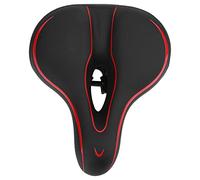 Housse de Selle de vélo Confortable, Coussin de Selle de vélo avec Absorption des Chocs et Bande réfléchissante, Coussin en Mousse à mémoire de Forme Haute densité pour VTT et vélo
